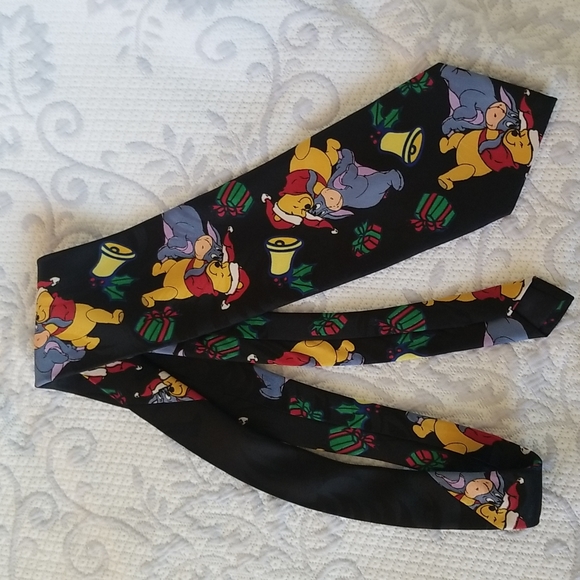 WINNIE THE POOH  CHRISTMAS TIE WITH POOH AND EGOR . - Picture 5 of 7